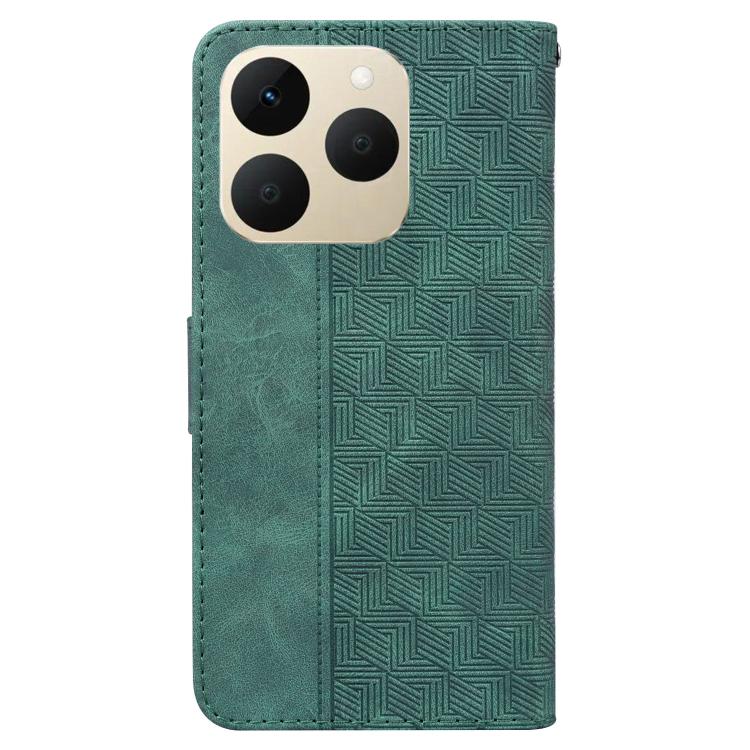 For Realme 15T 5G Geometric Embossed Leather Phone Case