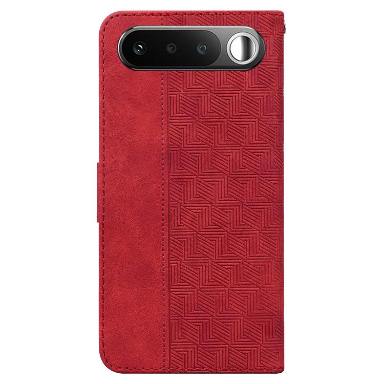 For Realme 16 5G Geometric Embossed Leather Phone Case