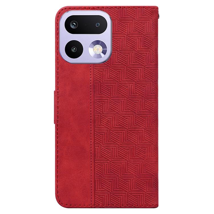 For Realme 16 Pro 5G Geometric Embossed Leather Phone Case