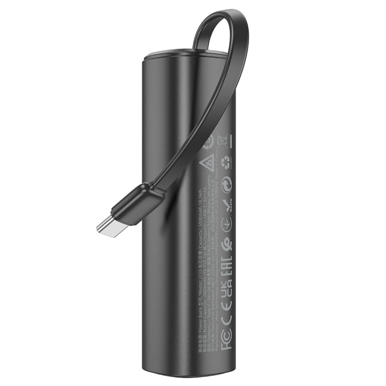 hoco J113 Energy-bar Power Bank with Type-C Cable Output 5000mAh