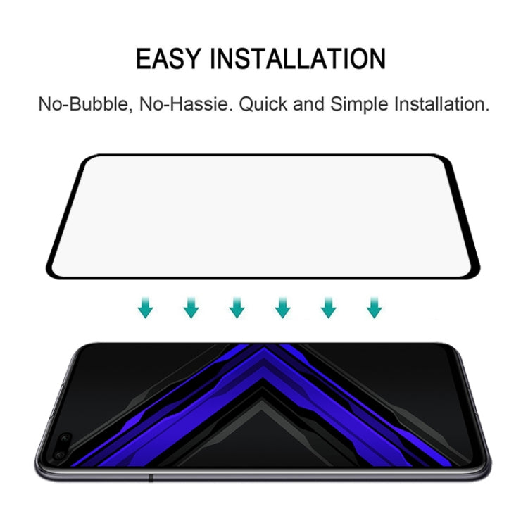 For Huawei Honor Play4 Pro 25 PCS Full Glue Full Screen Tempered Glass Film(Black)
