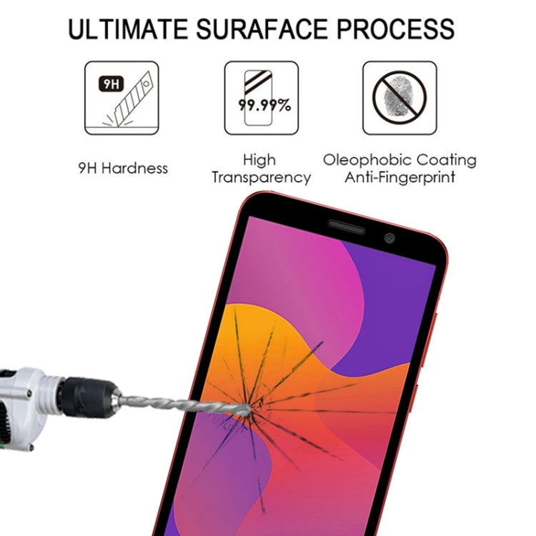 For Huawei Honor 9S 25 PCS Full Glue Full Screen Tempered Glass Film(Black)