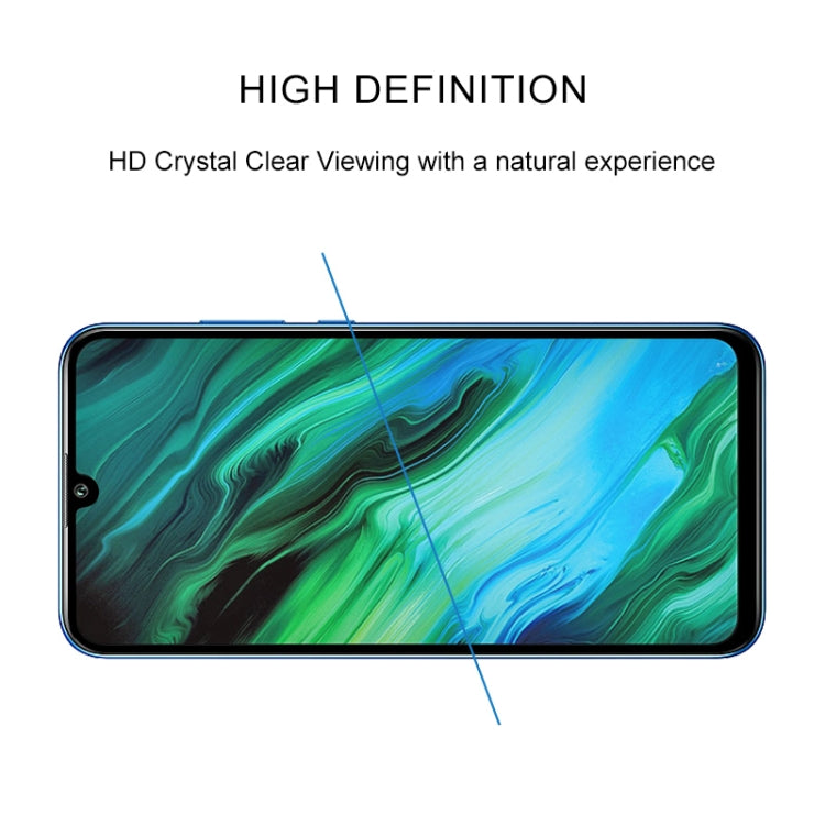 For Huawei Honor 20e 25 PCS Full Glue Full Screen Tempered Glass Film(Black)
