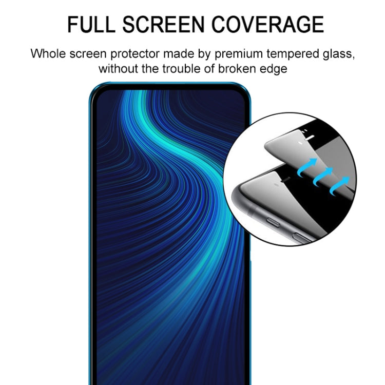 For Huawei Honor X10 25 PCS Full Glue Full Screen Tempered Glass Film(Black)