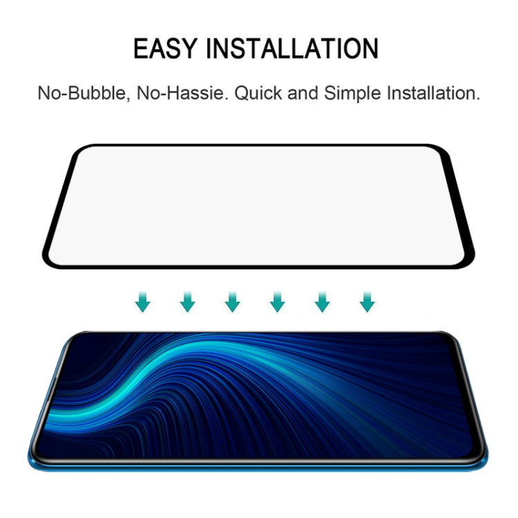 For Huawei Honor X10 25 PCS Full Glue Full Screen Tempered Glass Film(Black)