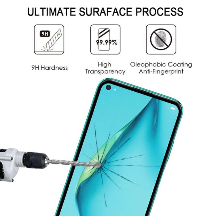 For Huawei Nova 7i 25 PCS Full Glue Full Screen Tempered Glass Film(Black)