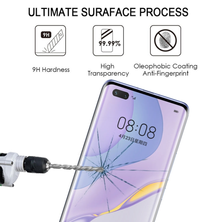 For Huawei Nova 7 Pro 25 PCS Full Glue Full Screen Tempered Glass Film(Black)