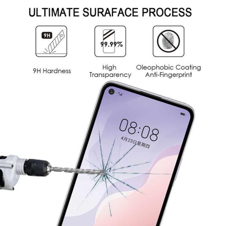 For Huawei Nova 7 SE / 7 SE 5G Youth 25 PCS Full Glue Full Screen Tempered Glass Film(Black)