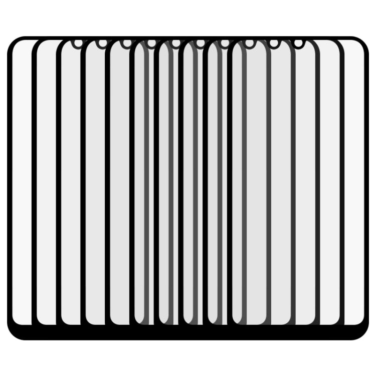 For Huawei Y6p 25 PCS Full Glue Full Screen Tempered Glass Film(Black)