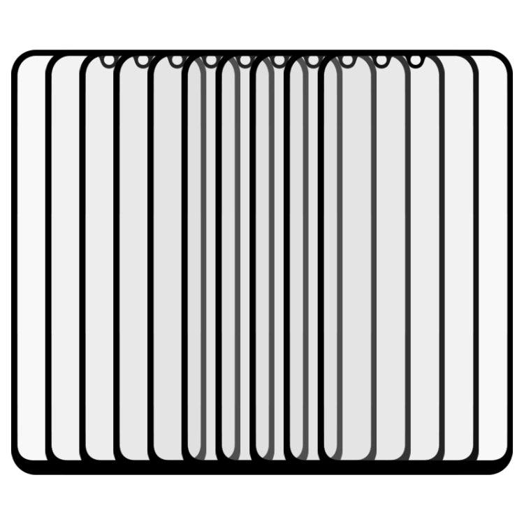 For Huawei Y8p 25 PCS Full Glue Full Screen Tempered Glass Film(Black)