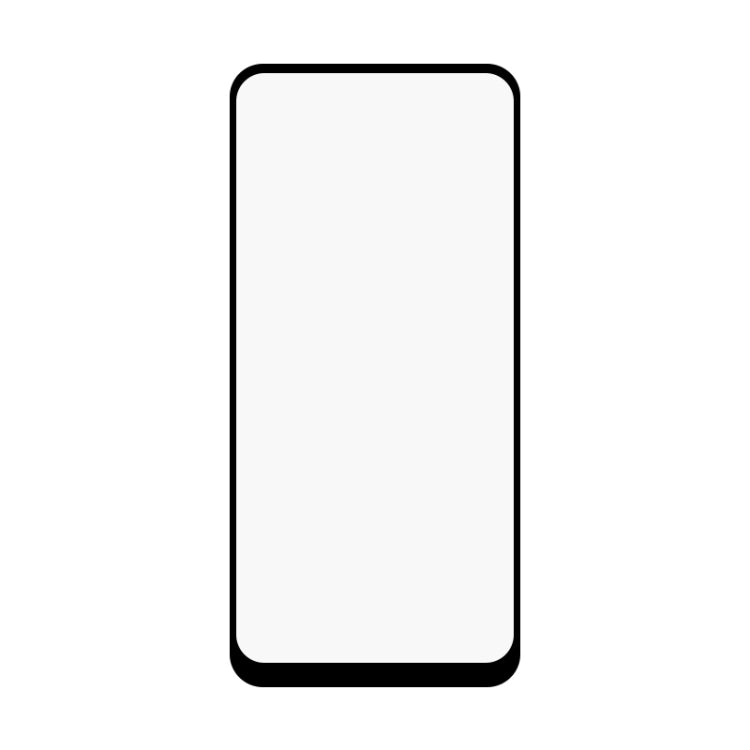 For LG Q61 25 PCS Full Glue Full Screen Tempered Glass Film(Black)