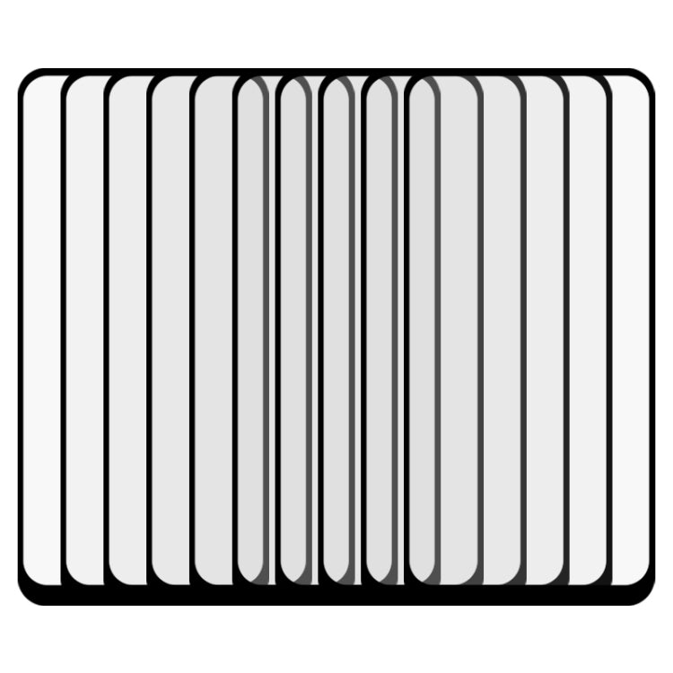 For LG Q61 25 PCS Full Glue Full Screen Tempered Glass Film(Black)