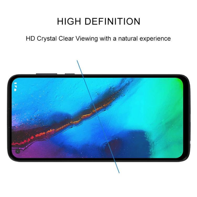 For Motorola Moto G Pro 25 PCS Full Glue Full Screen Tempered Glass Film(Black)