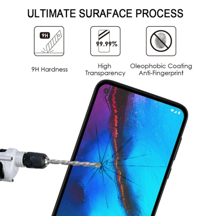 For Motorola Moto G Pro 25 PCS Full Glue Full Screen Tempered Glass Film(Black)