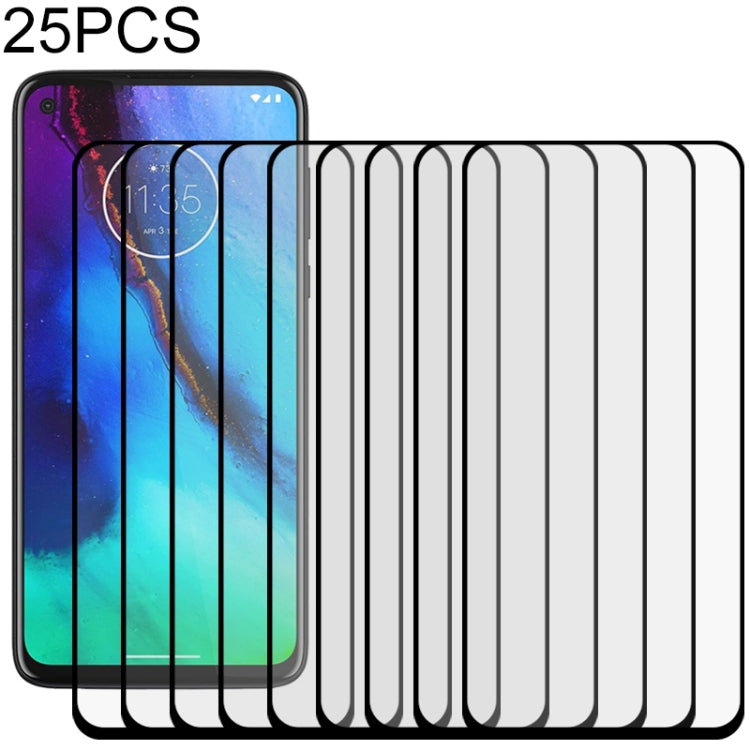 For Motorola  Moto G Stylus 25 PCS Full Glue Full Screen Tempered Glass Film(Black)
