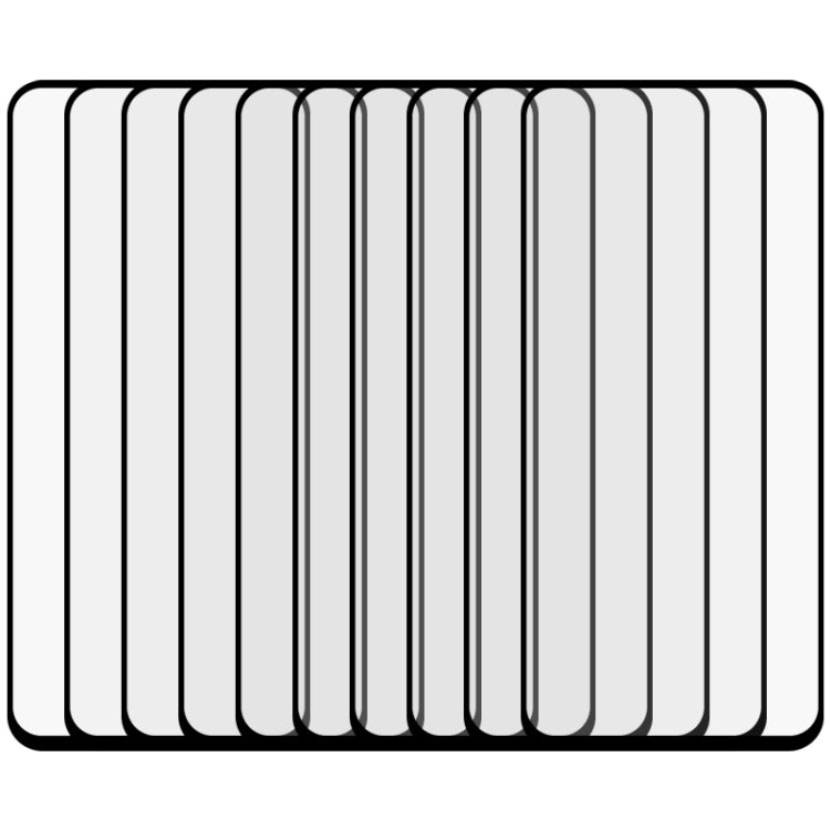 For OPPO Realme X50 25 PCS Full Glue Full Screen Tempered Glass Film(Black)