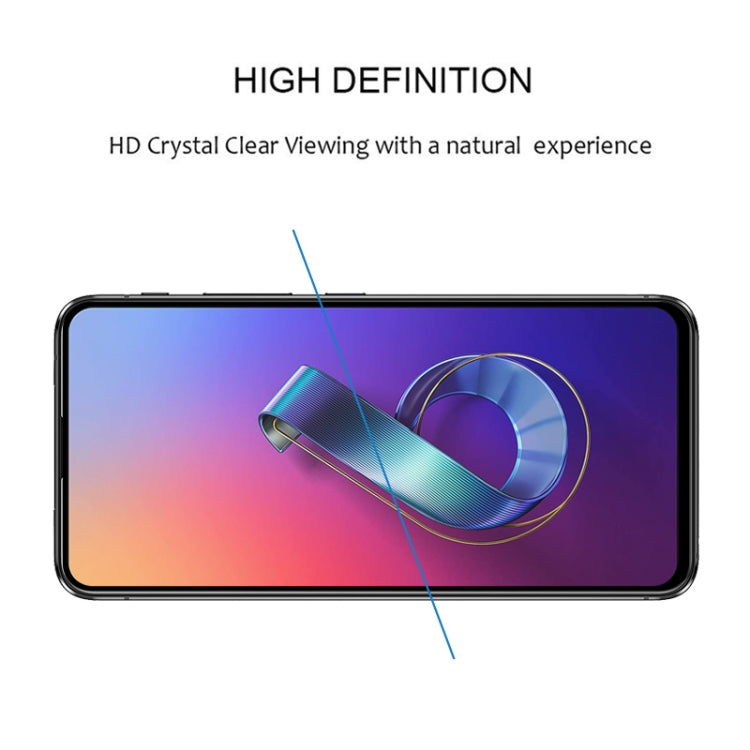For ASUS Zenfone 6 ZS630KL 25 PCS Full Glue Full Screen Tempered Glass Film(Black)