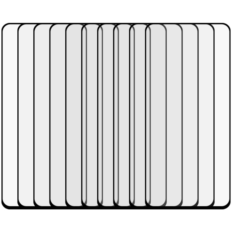 For ASUS Zenfone 6 ZS630KL 25 PCS Full Glue Full Screen Tempered Glass Film(Black)