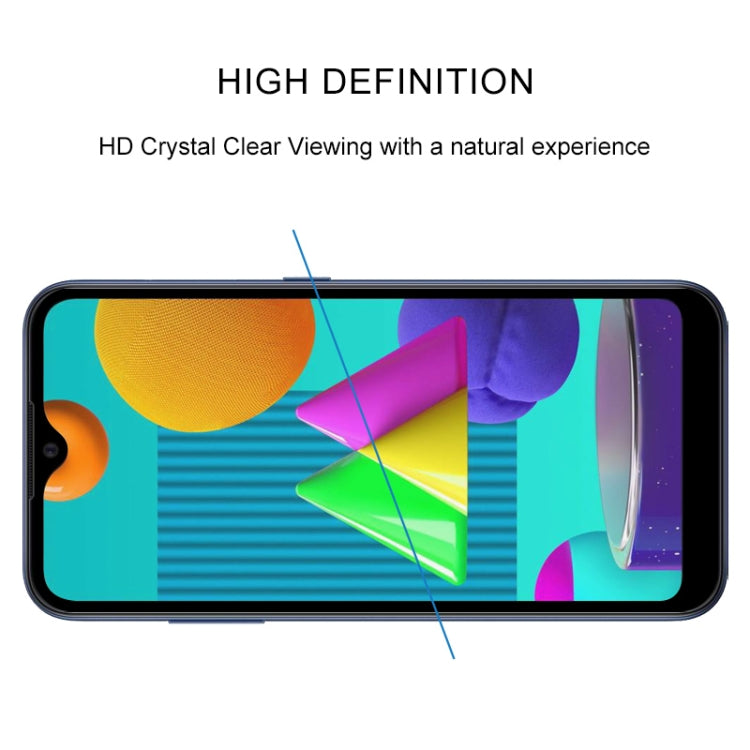For Samsung Galaxy M01 25 PCS Full Glue Full Screen Tempered Glass Film(Black)