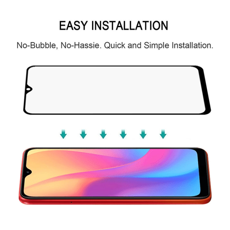 For Xiaomi Redmi 9A / 9A Sport / 9C / 9C NFC / Poco C31 / 9 Acitv 25 PCS Full Glue Full Screen Tempered Glass Film(Black)
