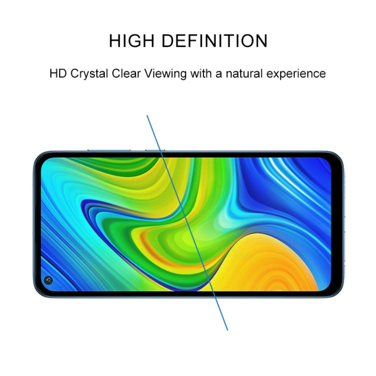 For Xiaomi Redmi 10X 4G 25 PCS Full Glue Full Screen Tempered Glass Film(Black)