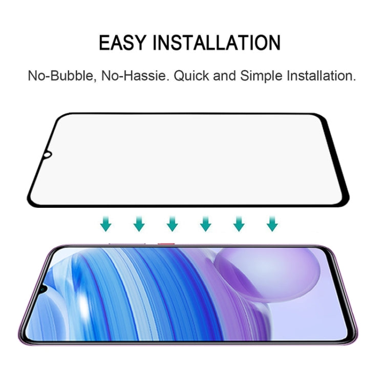For Xiaomi Redmi 10X 5G 25 PCS Full Glue Full Screen Tempered Glass Film(Black)