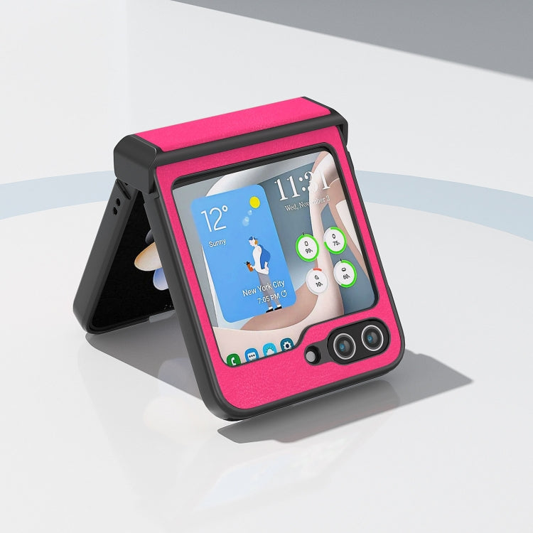 For Samsung Galaxy Z Flip6 / Flip7 FE ABEEL Haze Texture PU Phone Case