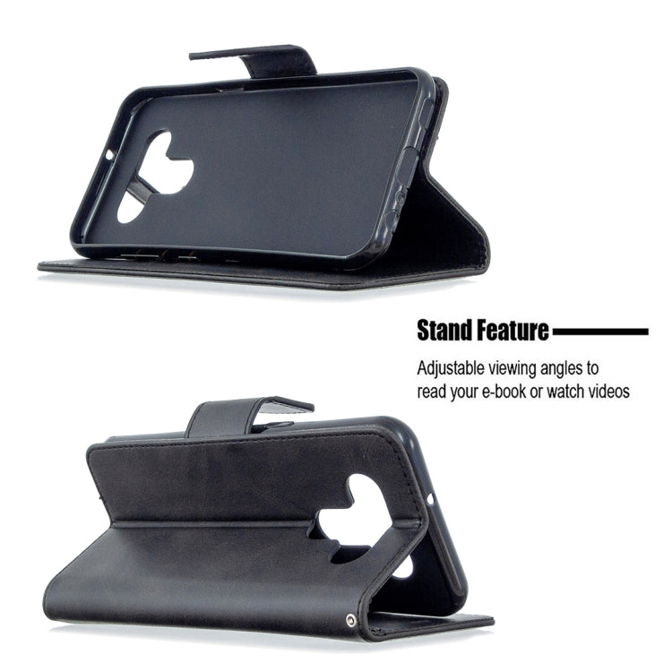 For LG K51 Retro Lambskin Texture Pure Color Horizontal Flip PU Leather Case with Holder & Card Slots & Wallet & Lanyard