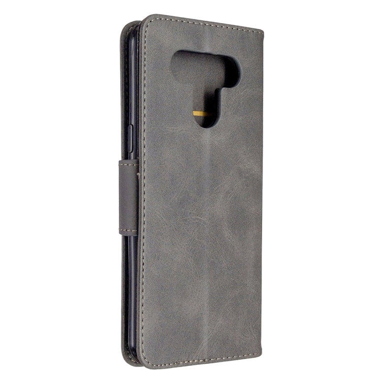 For LG K51 Retro Lambskin Texture Pure Color Horizontal Flip PU Leather Case with Holder & Card Slots & Wallet & Lanyard
