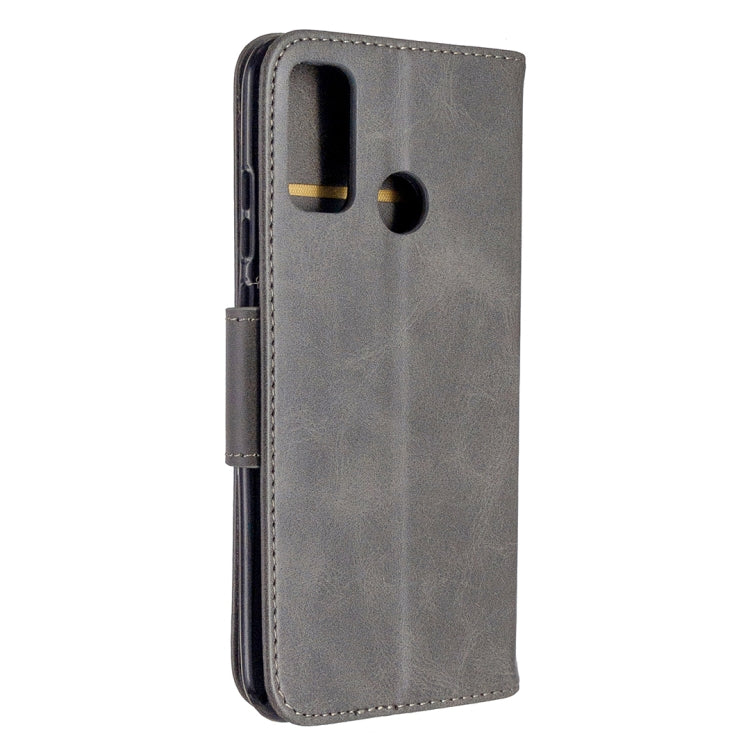 For Huawei P Smart (2020) Retro Lambskin Texture Pure Color Horizontal Flip PU Leather Case with Holder & Card Slots & Wallet & Lanyard