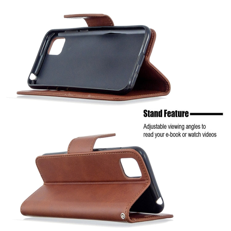 For Huawei Y5P / Honor 9S Retro Lambskin Texture Pure Color Horizontal Flip PU Leather Case with Holder & Card Slots & Wallet & Lanyard