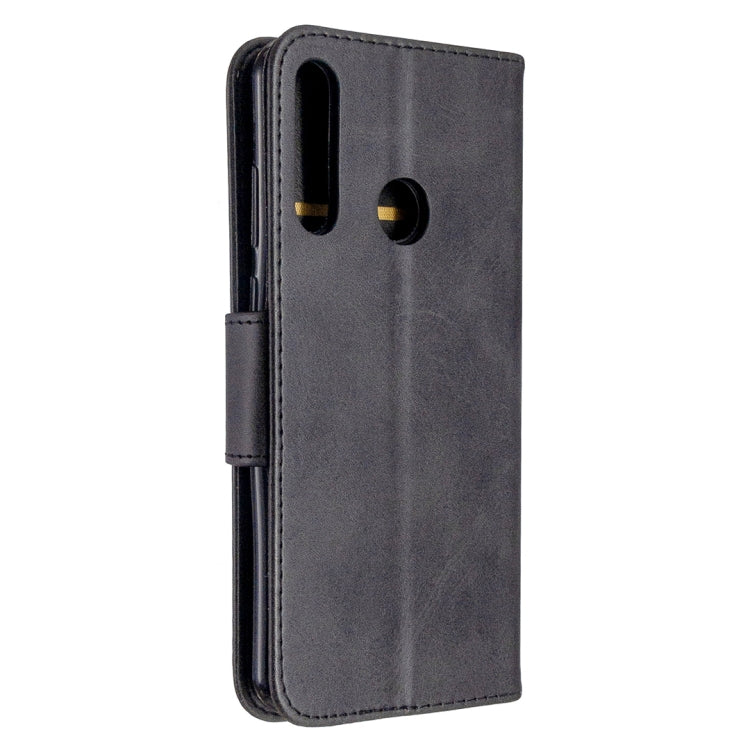 For Huawei Y6P Retro Lambskin Texture Pure Color Horizontal Flip PU Leather Case with Holder & Card Slots & Wallet & Lanyard