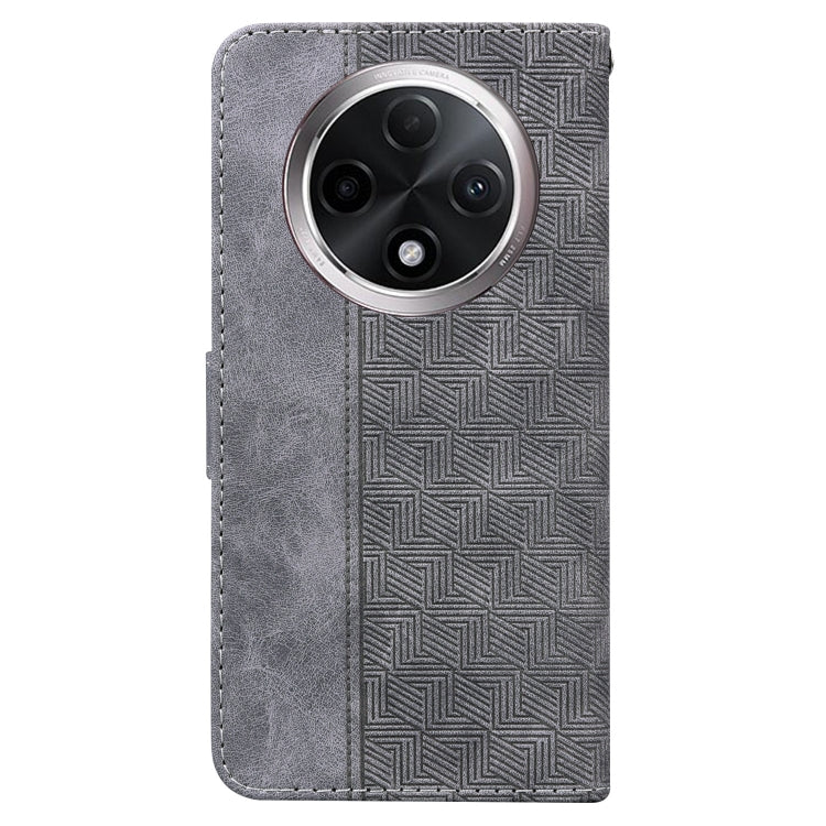 For OPPO A3 Pro 5G Geometric Embossed Leather Phone Case