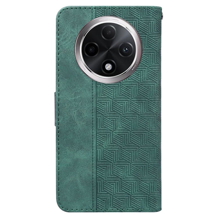 For OPPO A3 Pro 5G Geometric Embossed Leather Phone Case