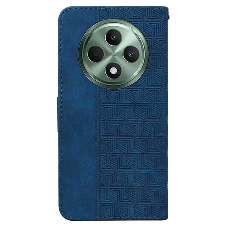 For OPPO Reno12 F 5G Geometric Embossed Leather Phone Case