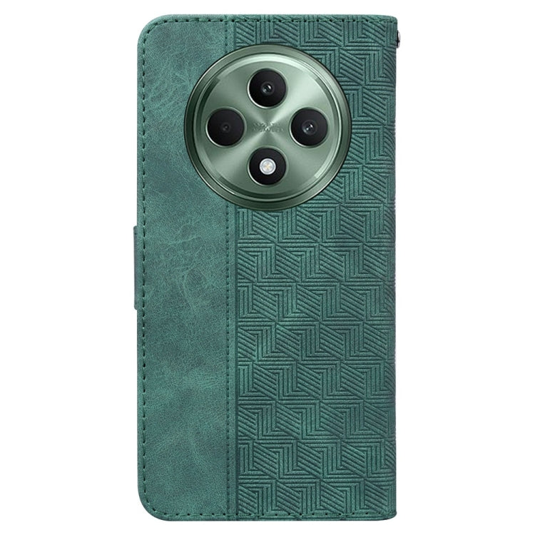For OPPO Reno12 F 5G Geometric Embossed Leather Phone Case