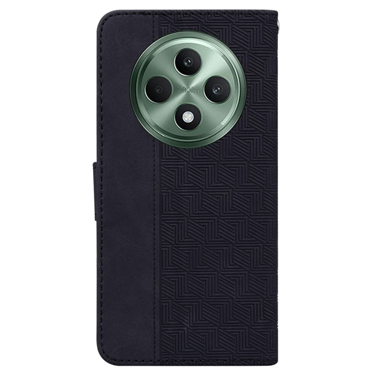 For OPPO Reno12 F 5G Geometric Embossed Leather Phone Case