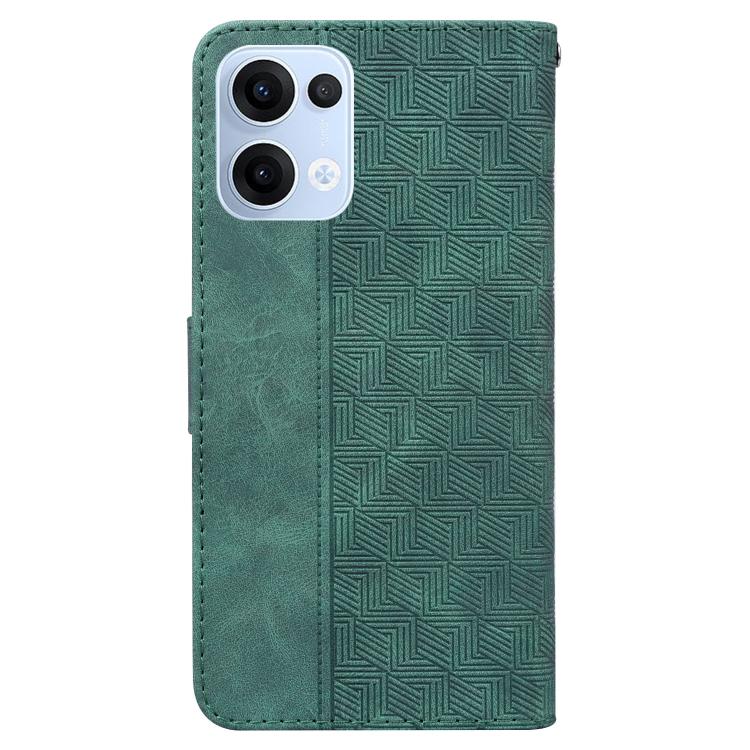 For OPPO Reno13 Global Geometric Embossed Leather Phone Case