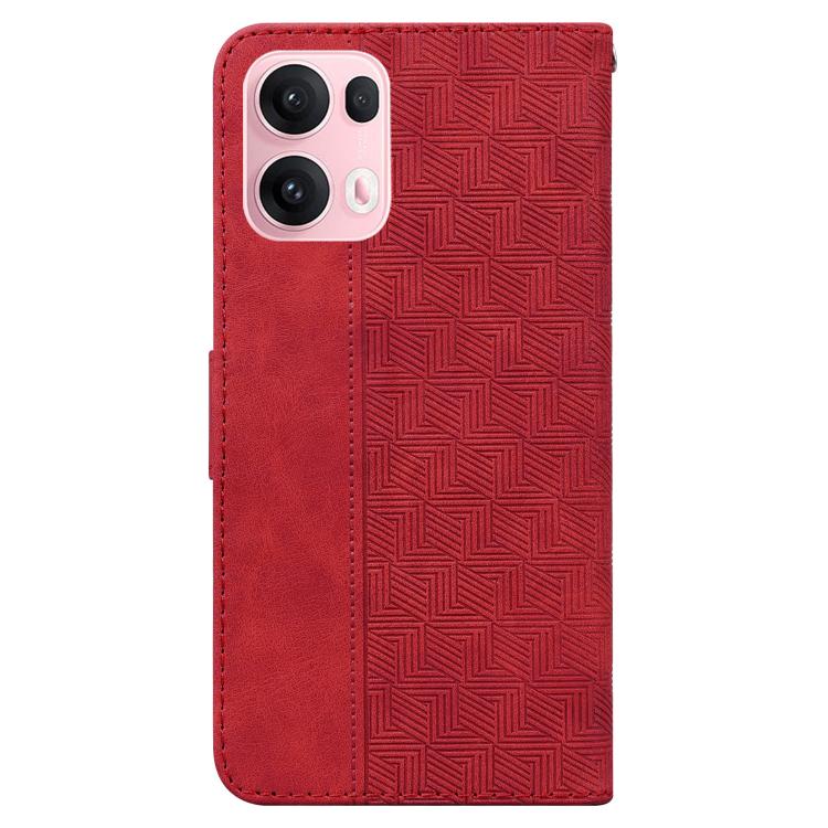 For OPPO Reno13 Pro Global Geometric Embossed Leather Phone Case