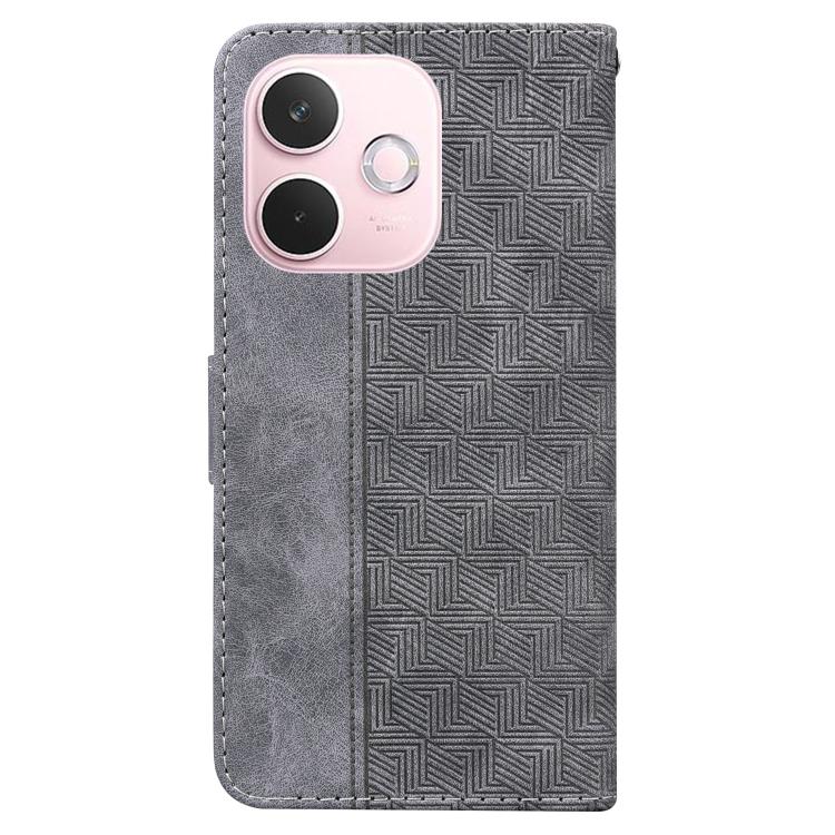 For OPPO A5 Pro 5G Geometric Embossed Leather Phone Case