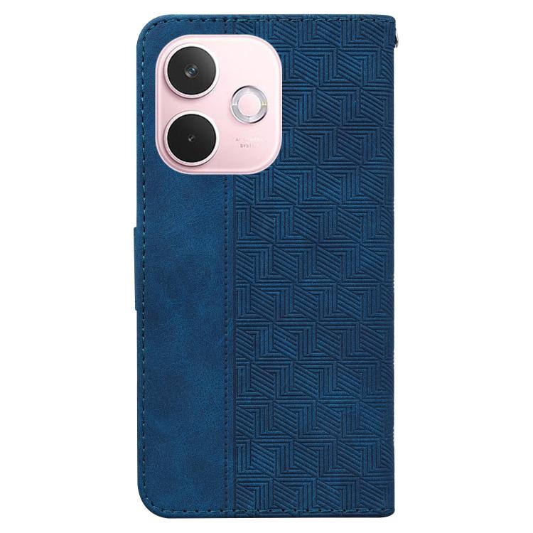 For OPPO A5 Pro 5G Geometric Embossed Leather Phone Case