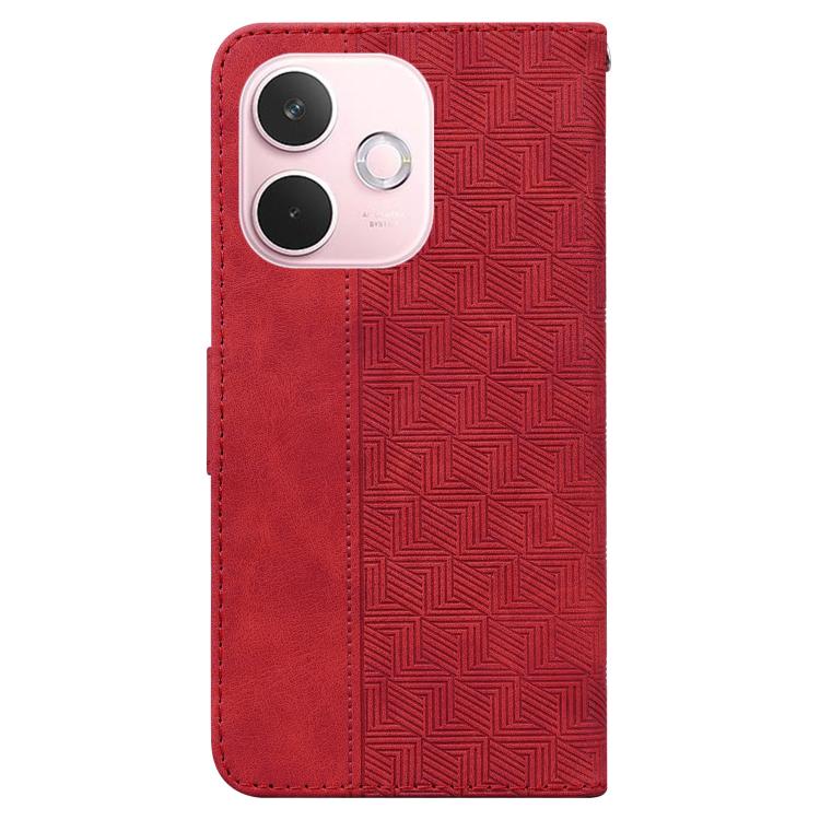 For OPPO A5 Pro 5G Geometric Embossed Leather Phone Case