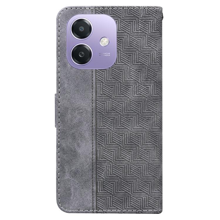 For OPPO A5x 5G / A3 4G / 5G / A3x 4G / 5G Geometric Embossed Leather Phone Case