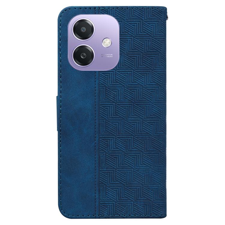 For OPPO A5x 5G / A3 4G / 5G / A3x 4G / 5G Geometric Embossed Leather Phone Case