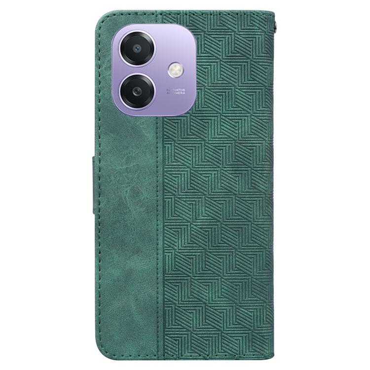 For OPPO A5x 5G / A3 4G / 5G / A3x 4G / 5G Geometric Embossed Leather Phone Case