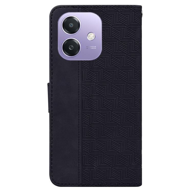 For OPPO A5x 5G / A3 4G / 5G / A3x 4G / 5G Geometric Embossed Leather Phone Case