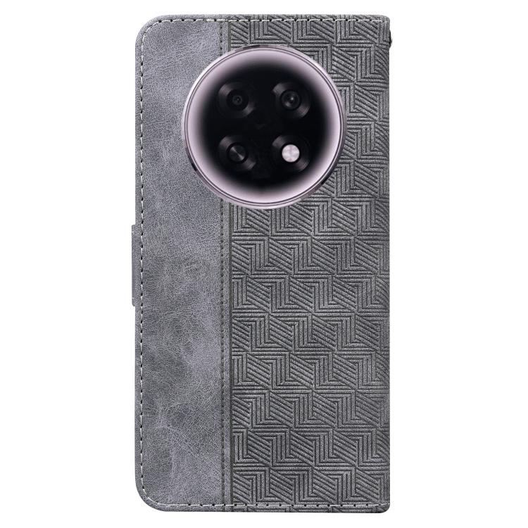 For OPPO A6 GT 5G Geometric Embossed Leather Phone Case
