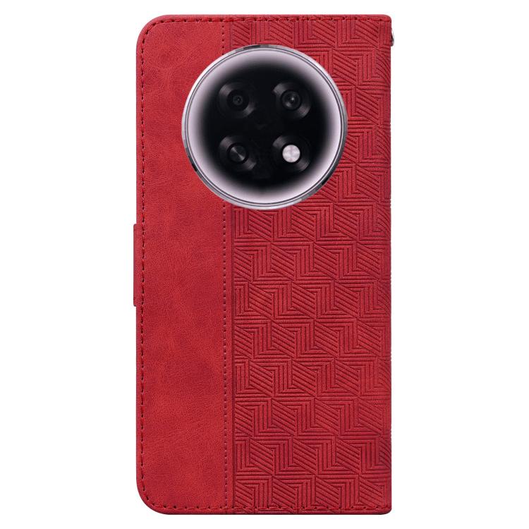 For OPPO A6 GT 5G Geometric Embossed Leather Phone Case