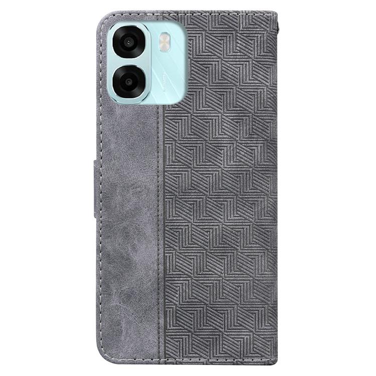 For OPPO A6 / A6s / A6t / A6x 4G / 5G Global Geometric Embossed Leather Phone Case