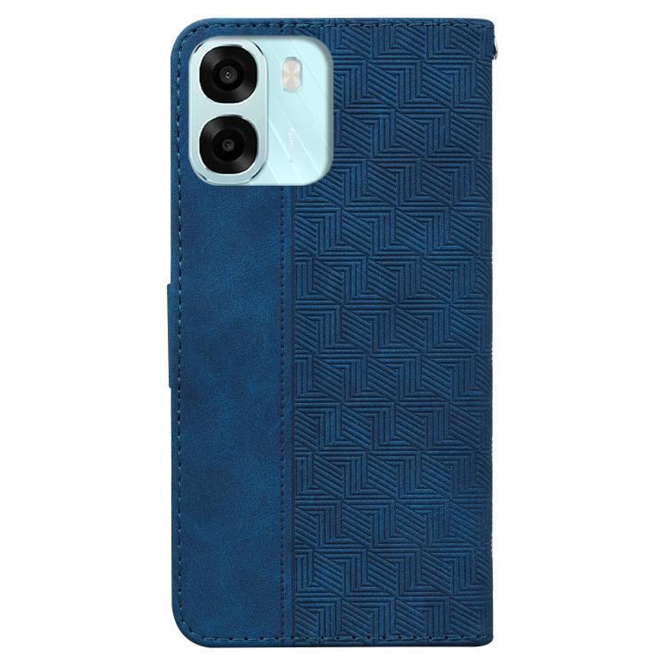 For OPPO A6 / A6s / A6t / A6x 4G / 5G Global Geometric Embossed Leather Phone Case